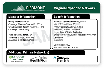 ID card of Virginia Expanded Network