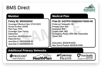 ID card of BMS Direct Employees