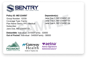 ID card of Sentry Equipment Employees